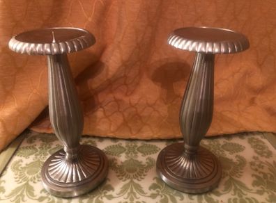 Pair Metal Candlesticks