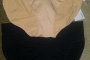Brand New UnderWhere? Moderate Control Shapewear High-Cut Comfort Brief 2 Pack Black&amp;Nude size XL UK12/14 EUR42 Postage included