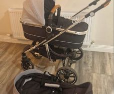 3 in 1 infababy stroller with car seat and isofix base