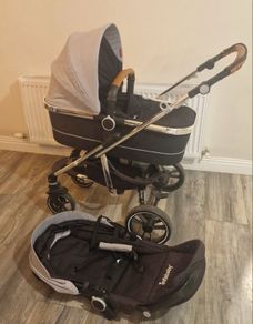 3 in 1 infababy stroller with car seat and isofix base