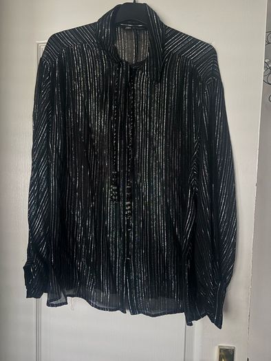 Zara size L chiffon shirt