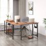 NEW SALE | Computer desk, L-shaped Corner Desk with 2-Layer Storage,Large PC Laptop Table with Monitor Stand Image 5