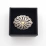 925 Vintage Sterling Silver Filigree Brooch Image 10