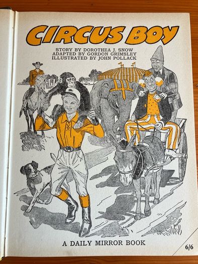 Vintage annual: 'Circus Boy' 1958