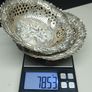 Pair of antique sterling silver dishes, fully hallmarked Birmingham 1896. Image 4