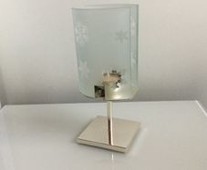 Galway crystal living candle holders brass candlesticks