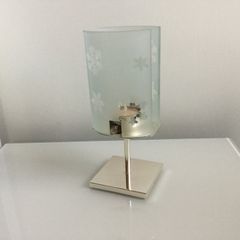 Galway crystal living candle holders brass candlesticks