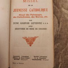 FRENCH Missel De La Jeunesse Catholique. Rare 1941 First Edition Hardback In Good Condition  See Photos For Same.