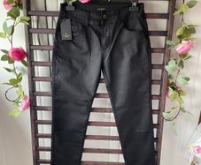 trousers  Bnwt kalisson size 40 black stretch with embellishments