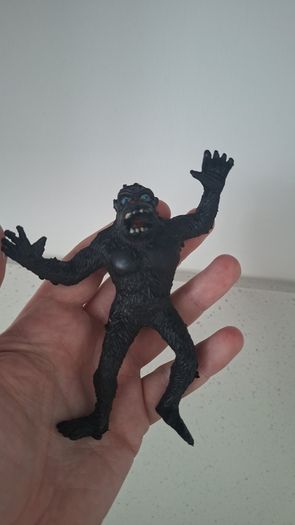 Showa Retro King Kong Soft Vinyl Doll - Vintage Hong Kong - Rare Blue Eyes