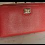 Authentic Vintage Dolce and Gabbana Leather Red wallet. Image 4