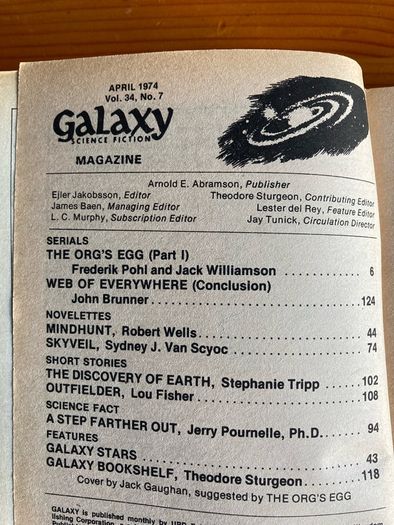 Science Fiction magazin 'Galaxy' April 1974