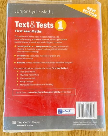 Maths CSPE English Irish Geography History ReligionJunior Certificate books & exam papers