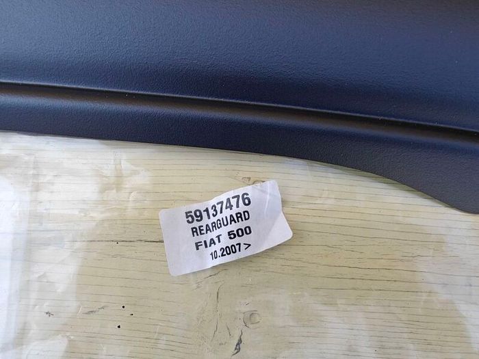 Fiat 500 rear bumper protection