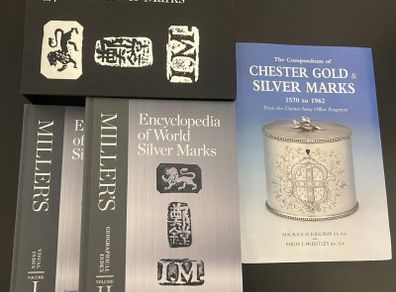 Millers Encyclopedia of World Silver Marks and Chester Gold book