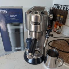 Delonghi Dedica Coffee Machine and Grinder