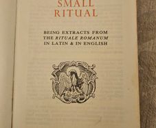 The Small Ritual. Published By Burn & Oats London.  First Edition 1964 Hardback In Good Condition.  See Photos For Same.