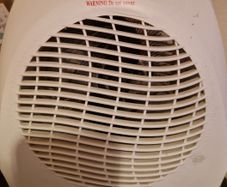 Rotating fan heater