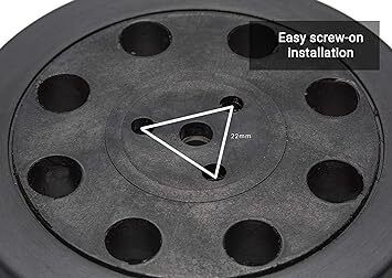 Glass Polish 12720 | Random Orbit Sander Backing Pad, Sanding Backer with Hook and Loop 125 mm