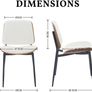 Set of 2 Faux Leather Dining Chairs Image 2