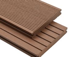 WPC Solid Decking Boards with Accessories 30m(sqr) 2.2m Light Brown