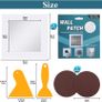 4'' By 4'' Wall Repair Patch, 5 Pcs Plasterboard Patch, Plaster Repair Kit, Safe Mend Plaster, Safe mend Drywall Adhesive, Filler For Walls Ceiling Hole, Self Adhesive Aluminum Mesh Wall Repair Image 6