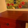 IKEA Hemnes 5 drawer dresser in rich red Image 2
