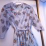 Early 1950s Vintage Dress Sheer Print Image 6