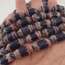Antique Venetian Style Blue Trade Glass Beads Necklace Strands Image 8