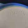 Beautiful Thomas Diem Ceramics Handcrafted Pottery Shallow Dish from the Collectable but Discontinued Torc Range, in Fabulous Shades of Turquoise and Blue Image 10