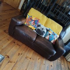 leather 2 seater sofa