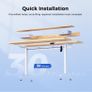 Electric Adjustable Height Desk with 2 Drawers, 100 x 60 cm, Image 2