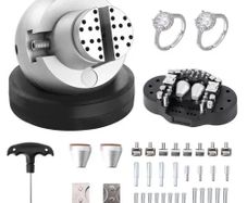 Ball Vise, 5" Engraving Setting Tool, 360 Rotation Engraving Block Vise, 35 PCS Attachment Jewelry Engraving Block Tools