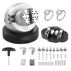 Ball Vise, 5" Engraving Setting Tool, 360 Rotation Engraving Block Vise, 35 PCS Attachment Jewelry Engraving Block Tools