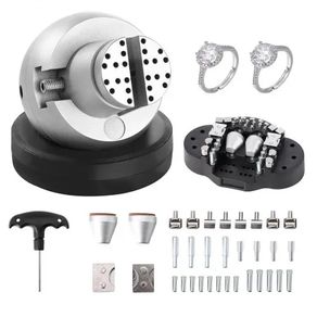 Ball Vise, 5" Engraving Setting Tool, 360 Rotation Engraving Block Vise, 35 PCS Attachment Jewelry Engraving Block Tools
