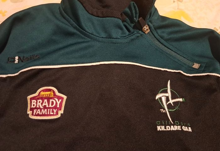 Kildare GAA O'Neills Gaelic Football Quarter Zip Jersey (Youths 9-10 Years) FREE POST