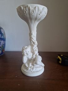vintage resin cherub . . italian
