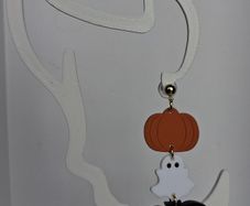 Spooky Trio Halloween Clay Earrings