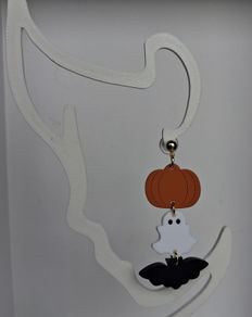 Spooky Trio Halloween Clay Earrings