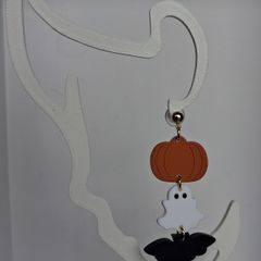 Spooky Trio Halloween Clay Earrings