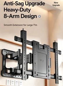 Besi 8-arm full motion TV wall bracket