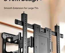 Besi 8-arm full motion TV wall bracket
