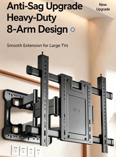 Besi 8-arm full motion TV wall bracket