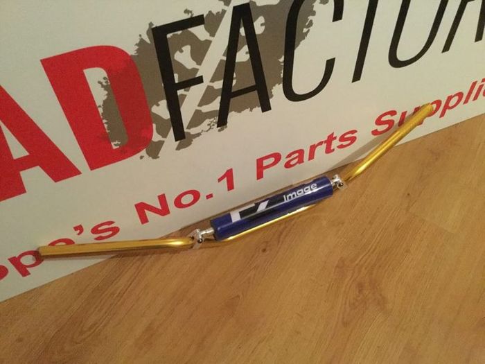 Gold Alloy Handle Bars With Pad Kx, Cr Yz Etc