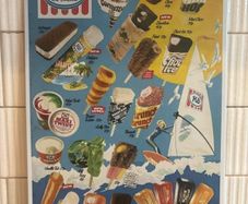 HB Ice Cream Tin Metal Sign
