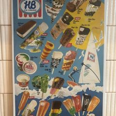 HB Ice Cream Tin Metal Sign