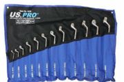 Brand New 12 Pcs Double Offset Ring Spanner Set