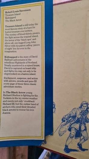 Treasure Island. Kidnapped. & The Black Arrow. By R. L. Stevenson. VINTAGE FIRST EDITION 1978.Hardback With Dustjacket In Very Good Condition.