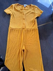 Girls mustard jumpsuit 2-3