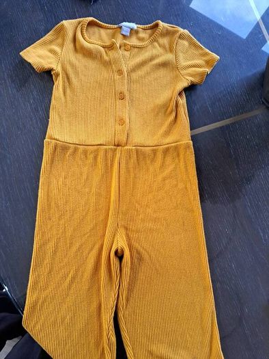 Girls mustard jumpsuit 2-3